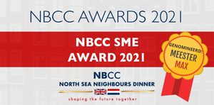 Meester Max - online Dutch lessons for expats - Nomination NBCC SME Award 2021