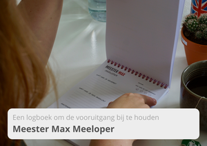 Meester Max Meeloper - Een logboek om de voortuigang bij te houden - Meester Max - online Nederlandse les